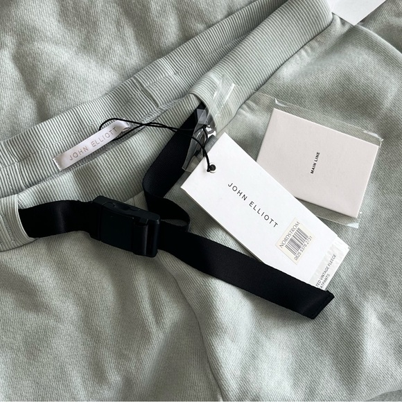 John Elliott BELTED VINTAGE FLEECE SWEATPANTS - SKY - Picture 10 of 13